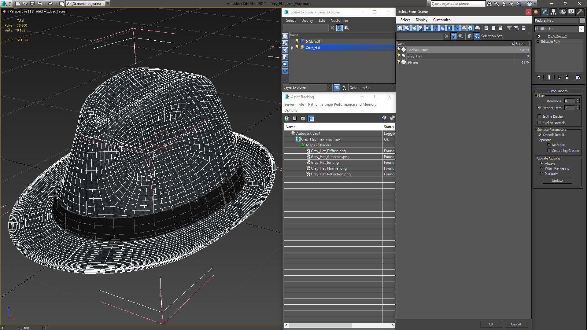 3D model Grey Hat