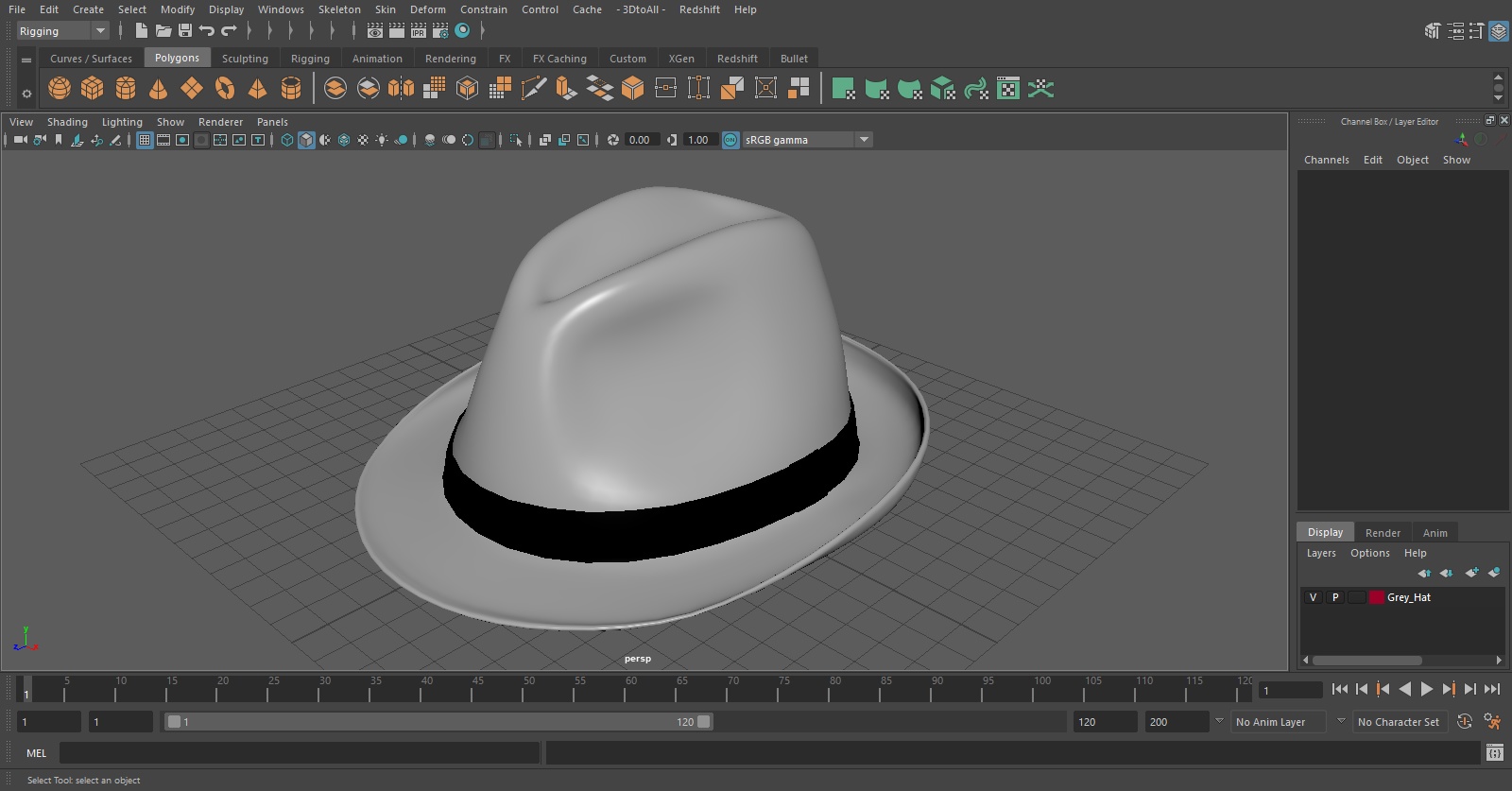 3D model Grey Hat