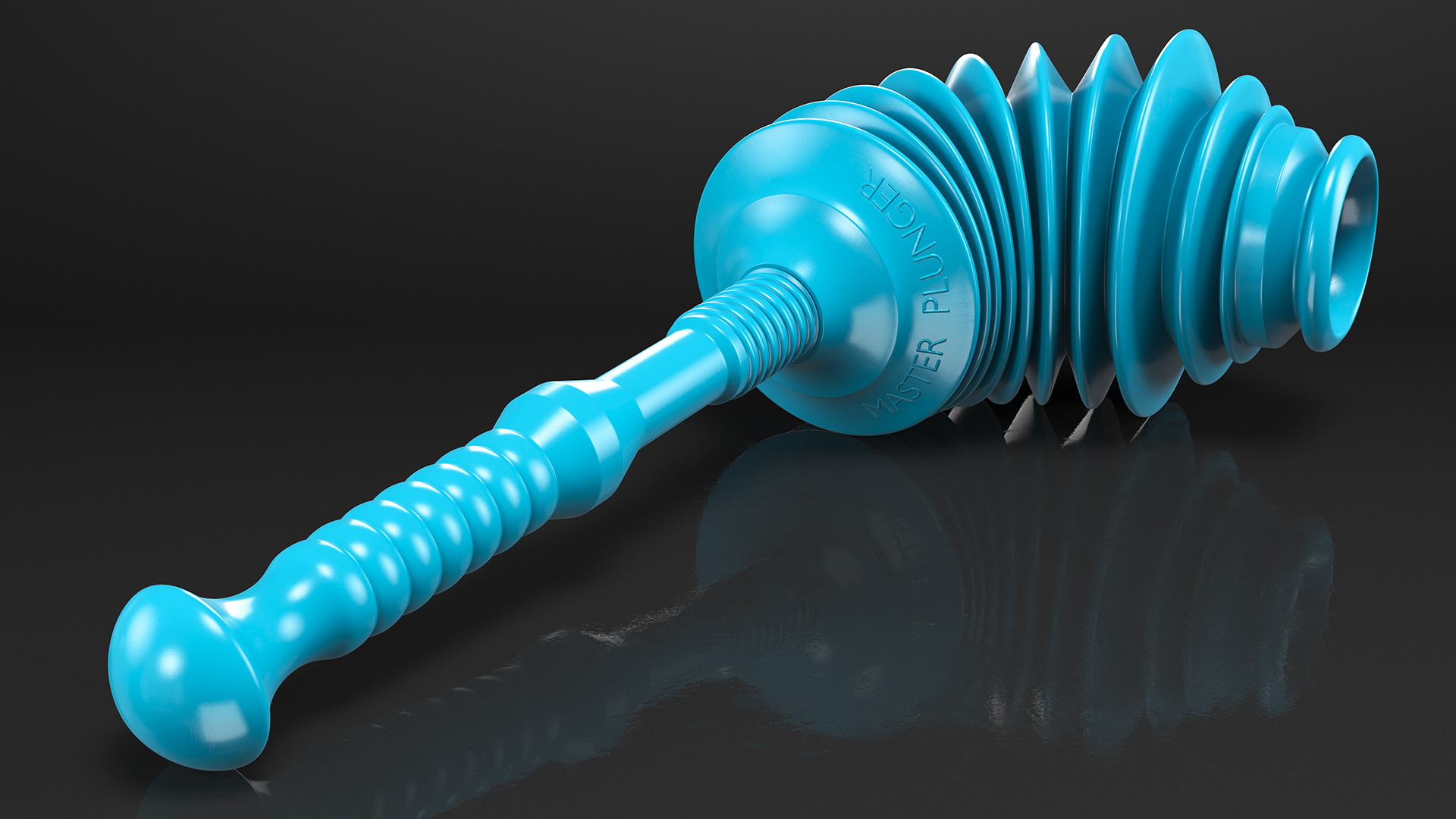 3D Flexible Toilet Plunger model