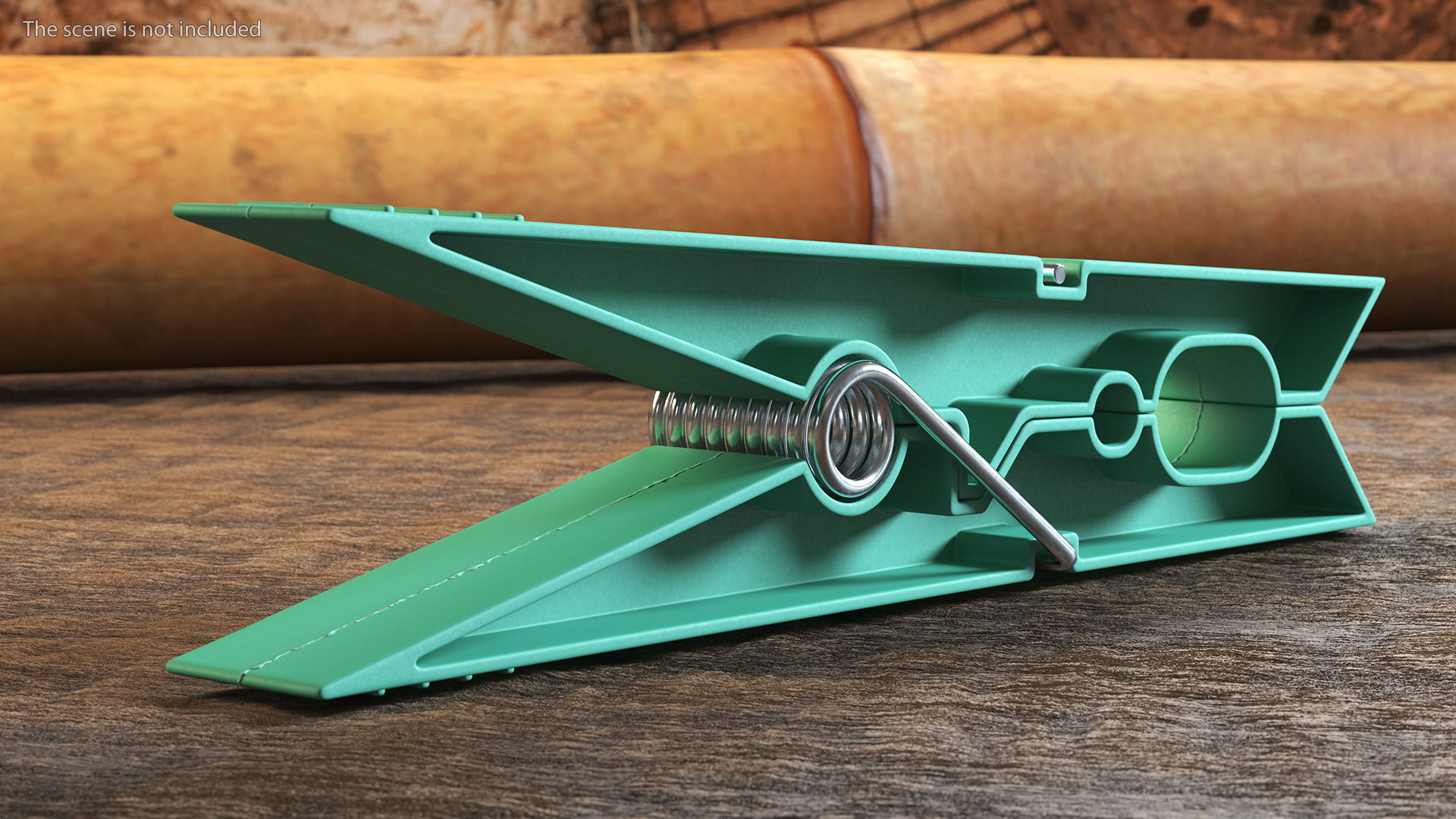 3D Clothespin Green