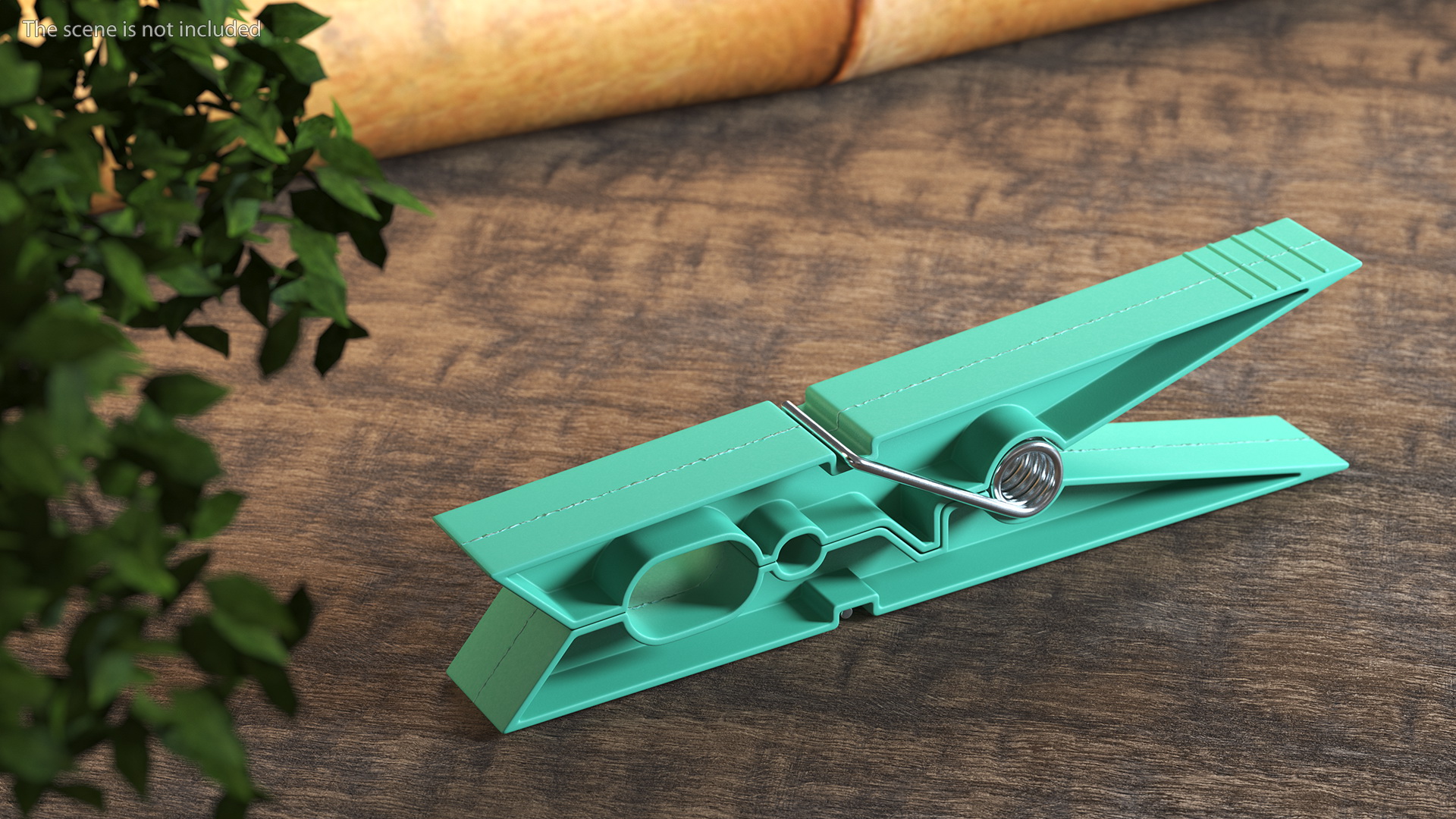 3D Clothespin Green