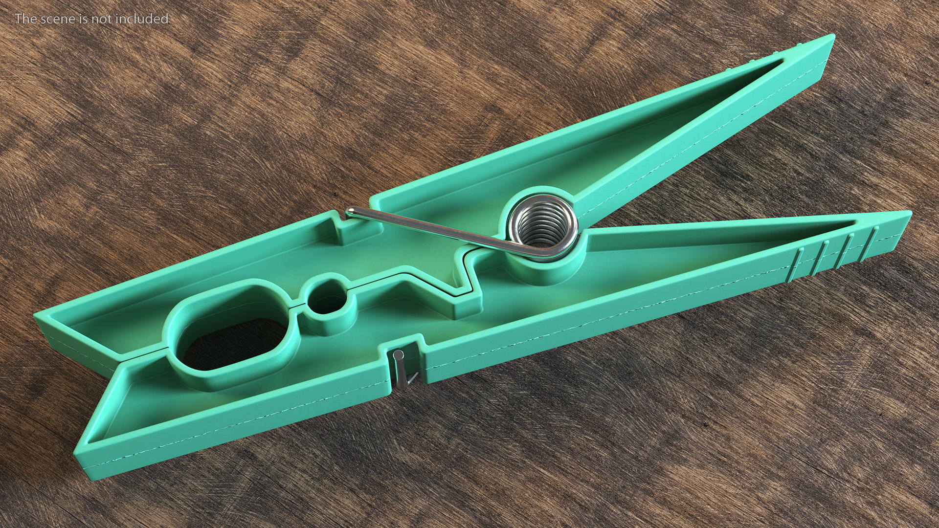 3D Clothespin Green