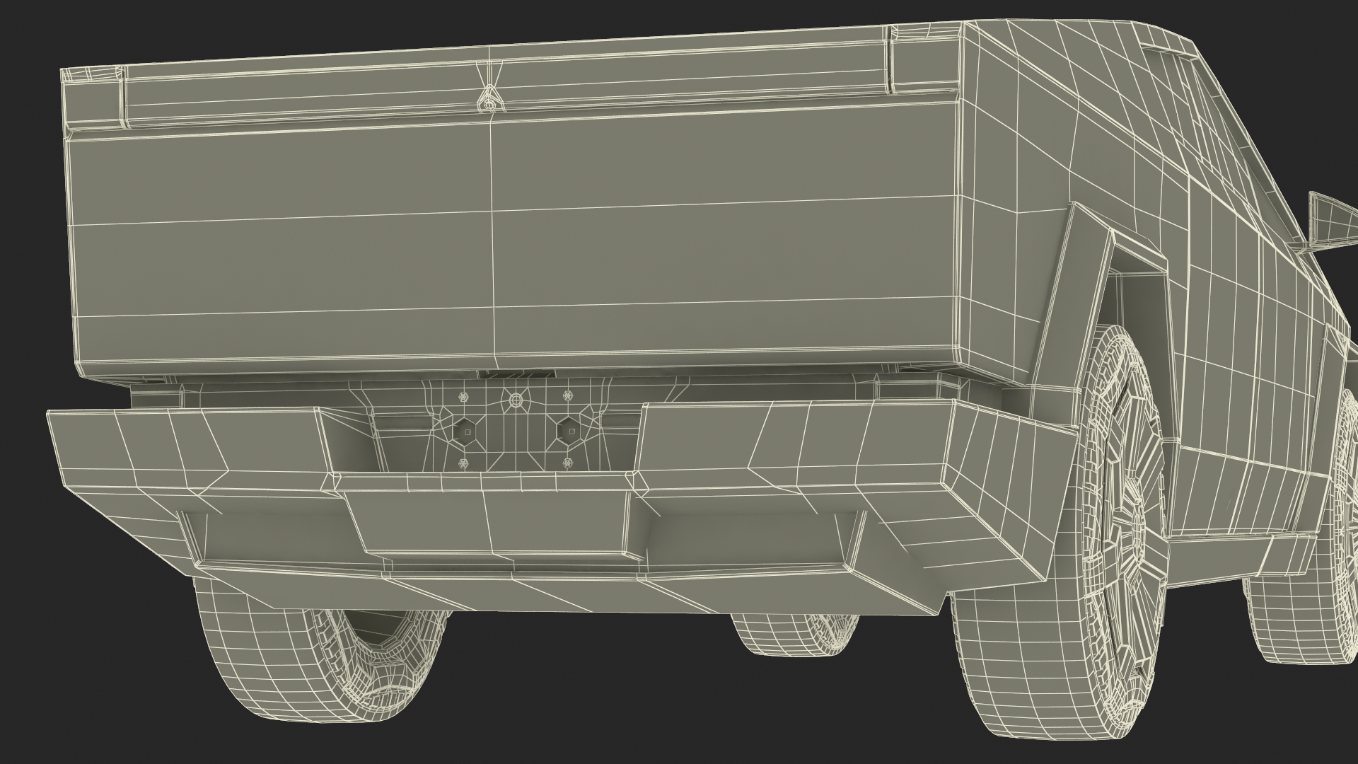 3D 2024 Tesla Cybertruck