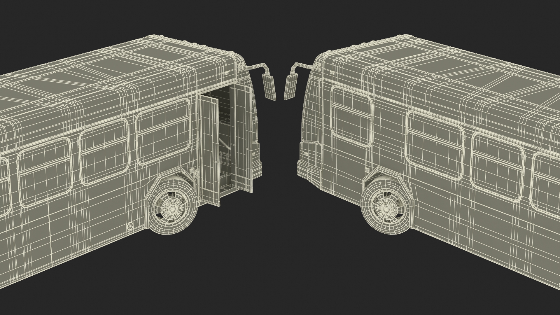 Metro Transit Bus Rigged 3D model