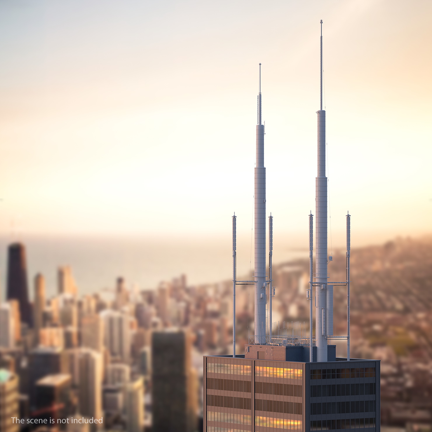 3D model Willis Tower Skyscraper Center