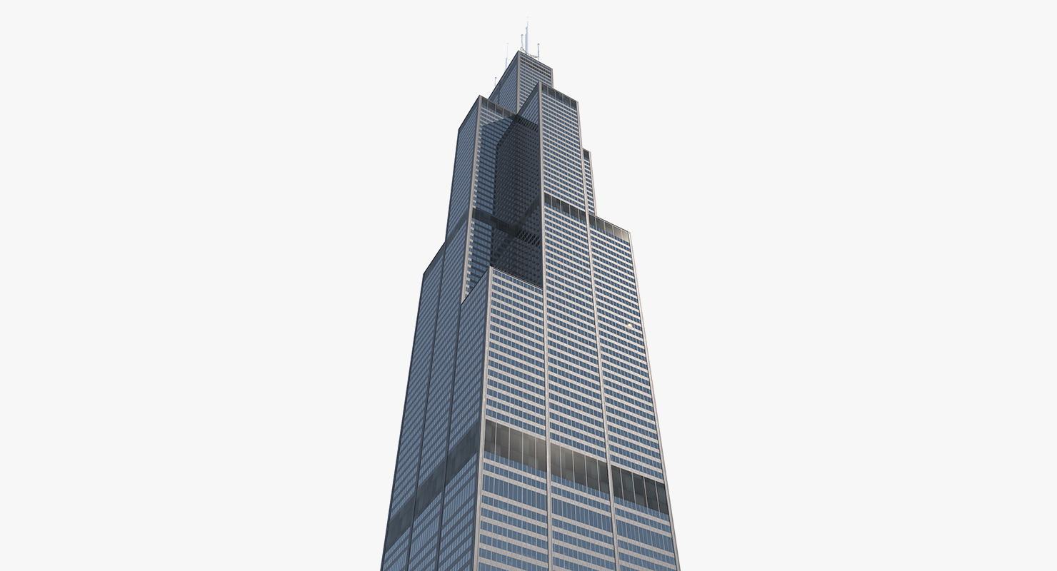 3D model Willis Tower Skyscraper Center