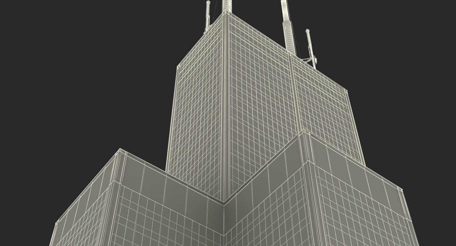 3D model Willis Tower Skyscraper Center