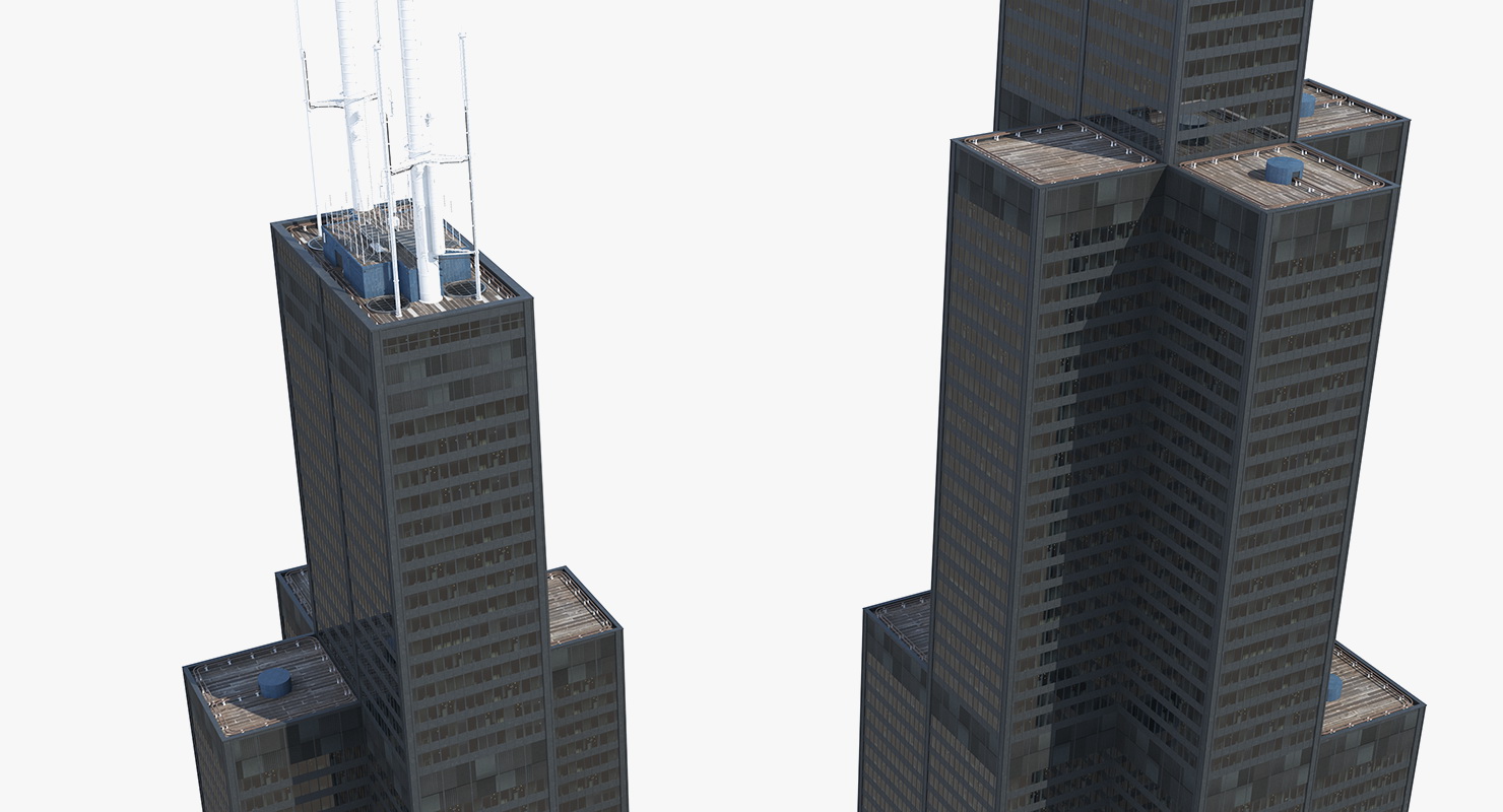 3D model Willis Tower Skyscraper Center