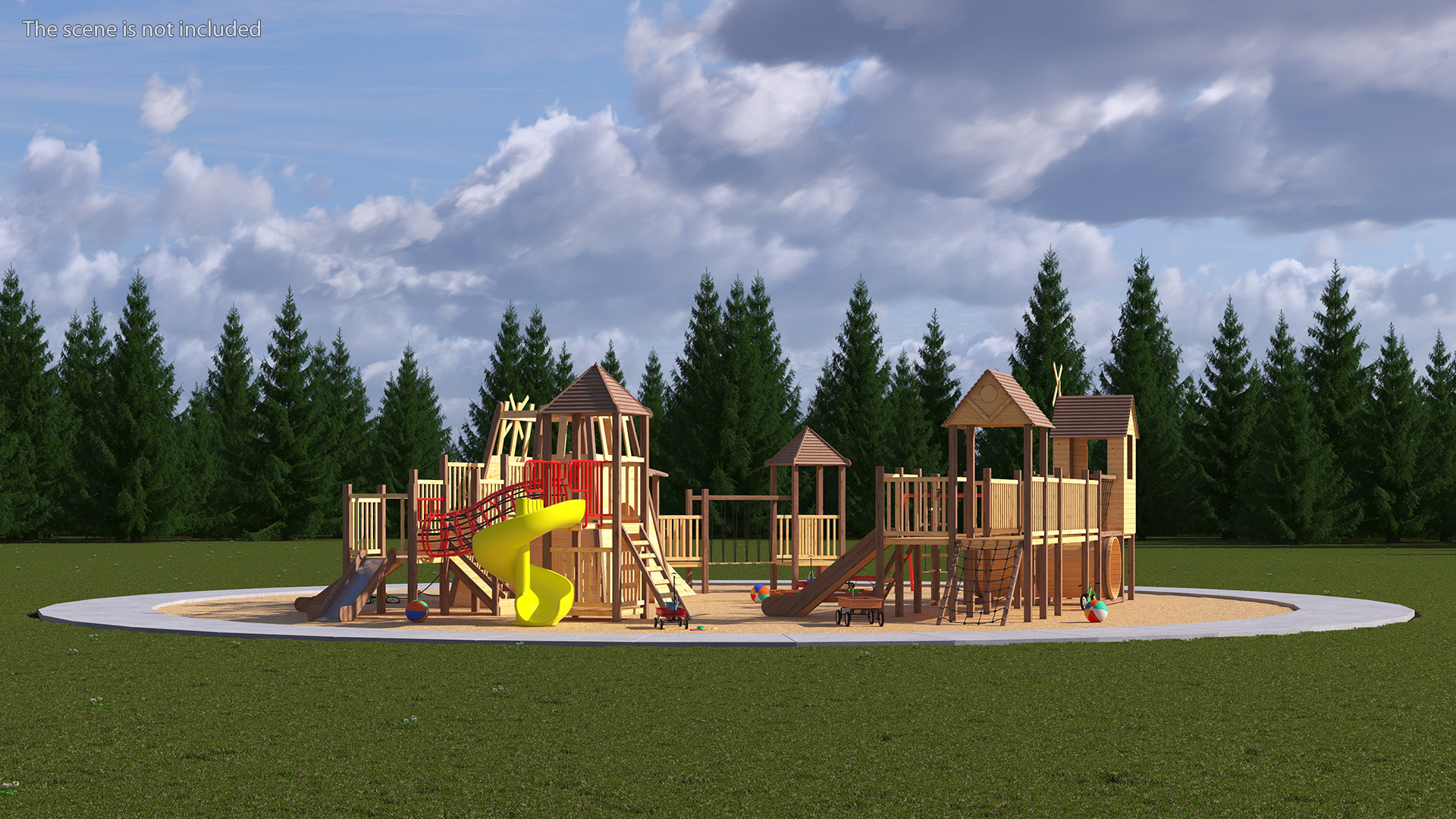 3D model Childrens Playground with Toys