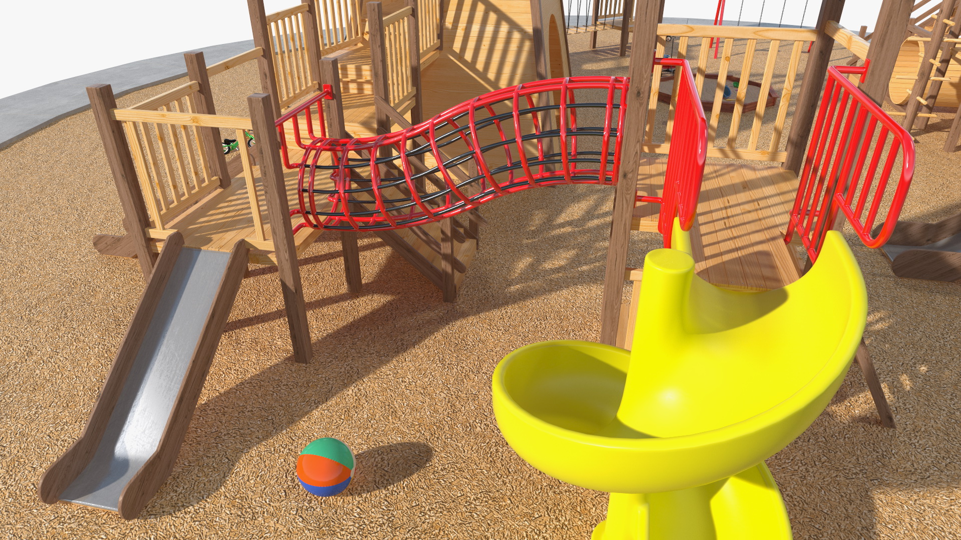 3D model Childrens Playground with Toys