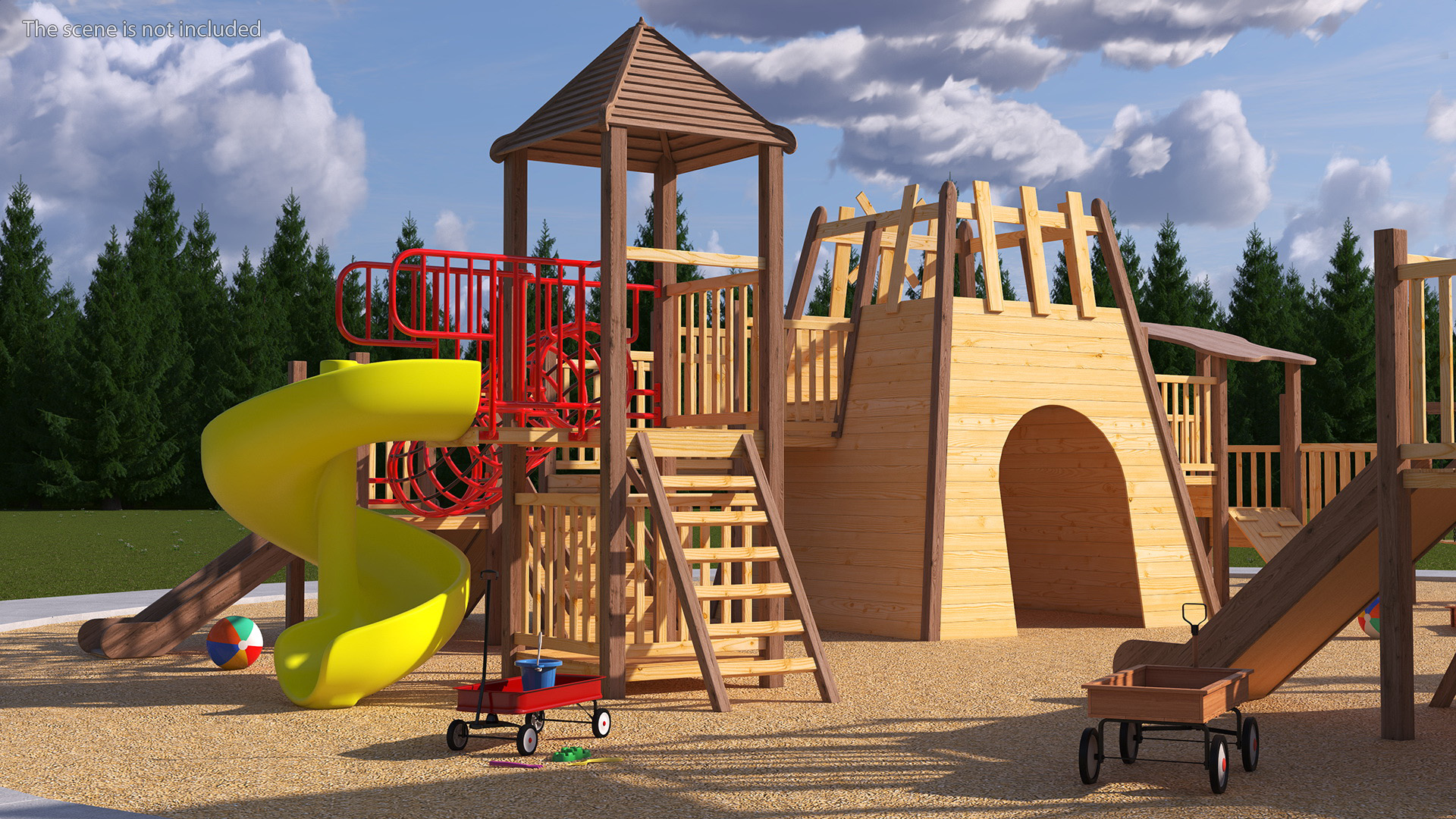 3D model Childrens Playground with Toys