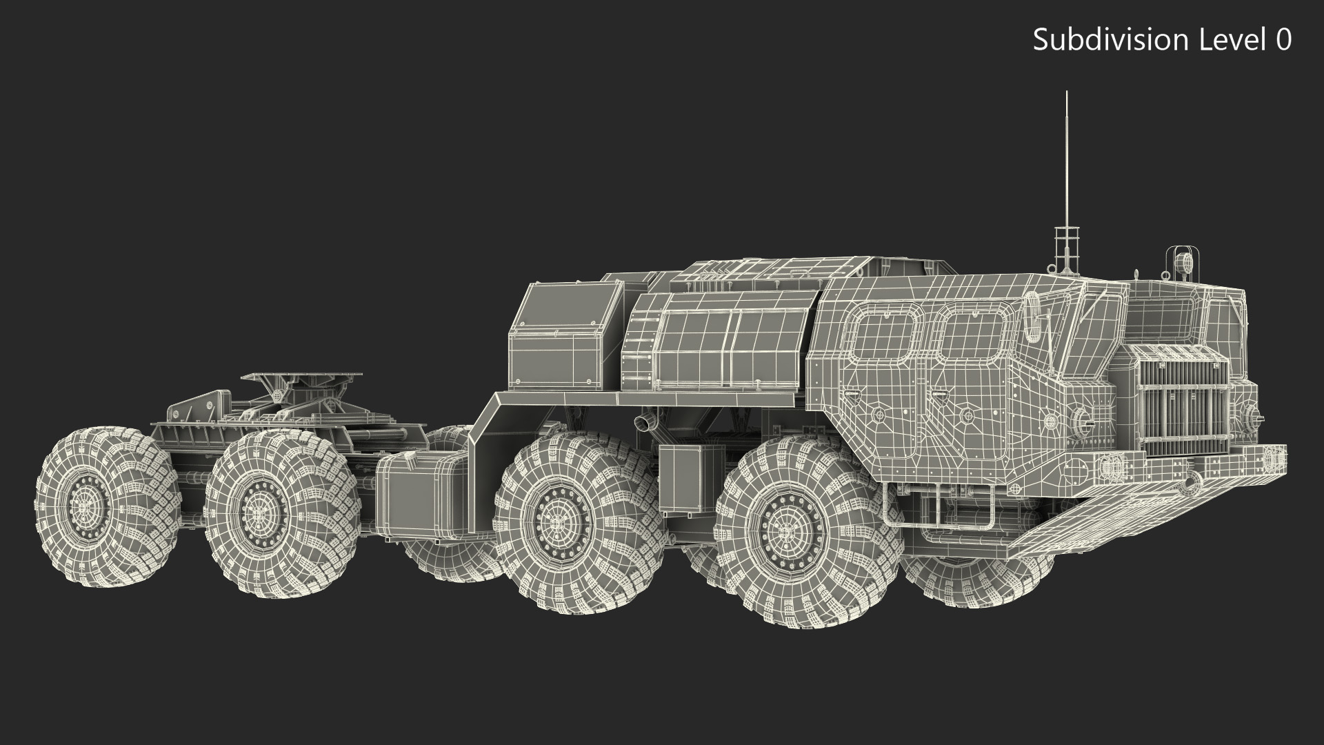 3D Maz 7910 8x8 Truck Camouflage Rigged