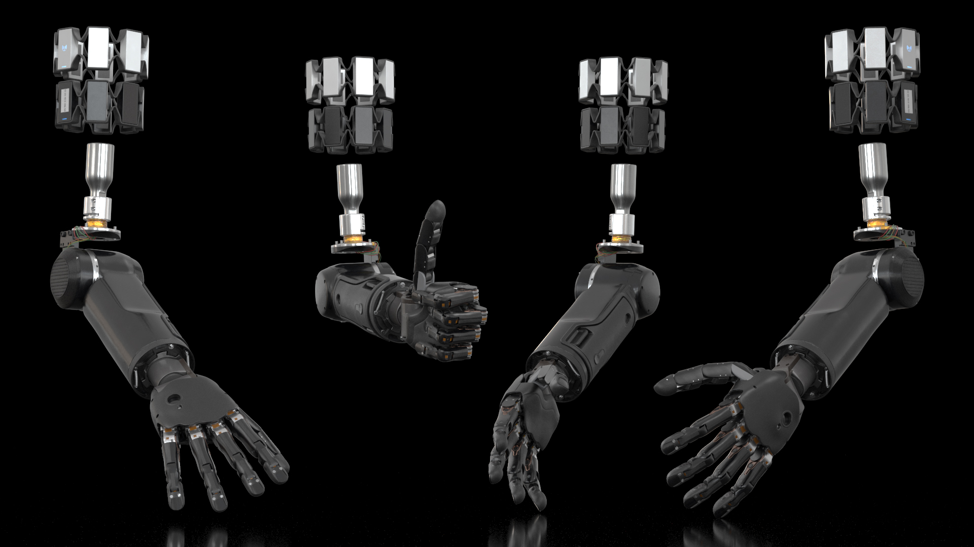 3D Brain Controlled Prosthetic Limbs model