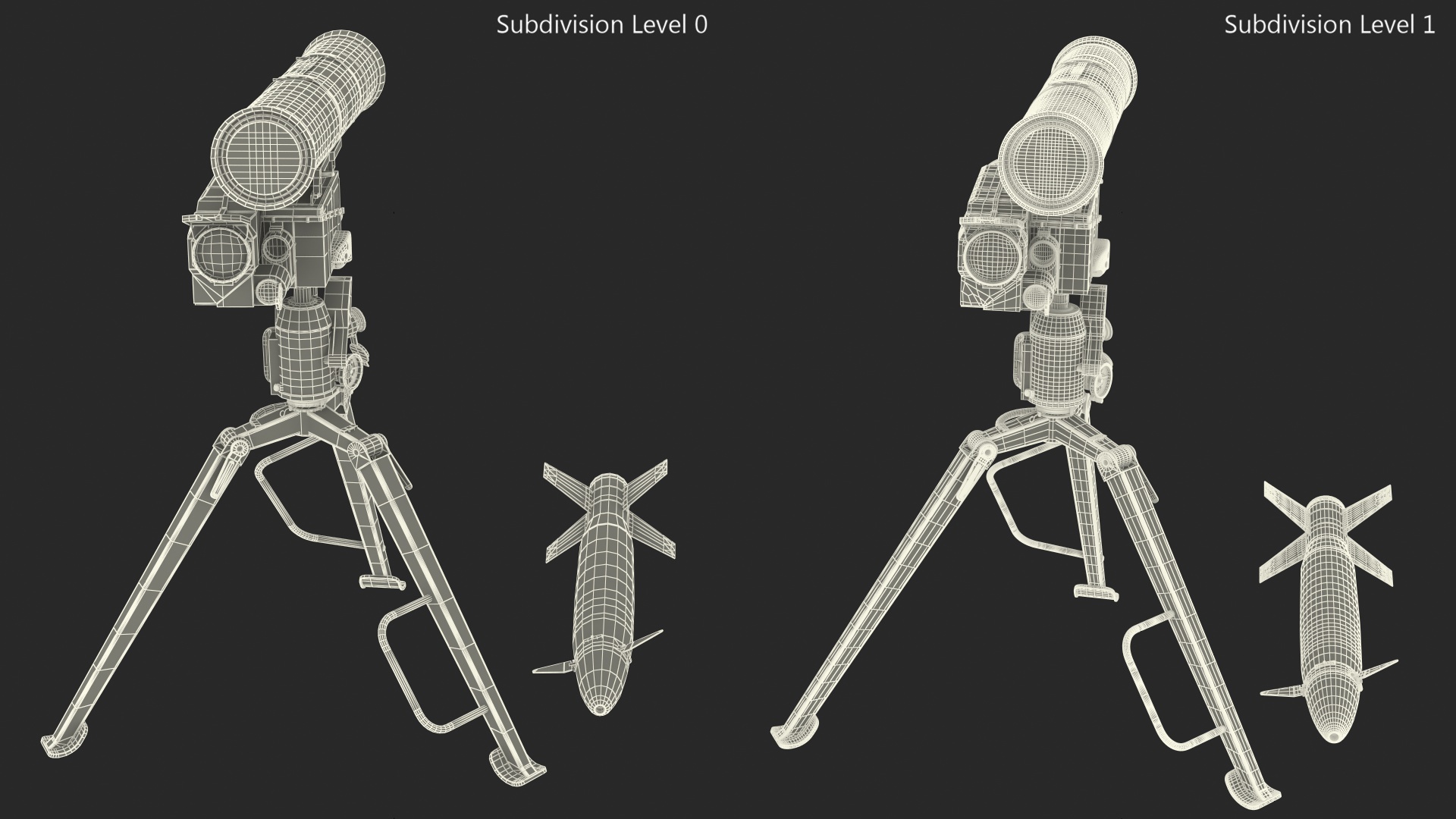 3D model Anti Tank Missile Complex AT-14 Spriggan