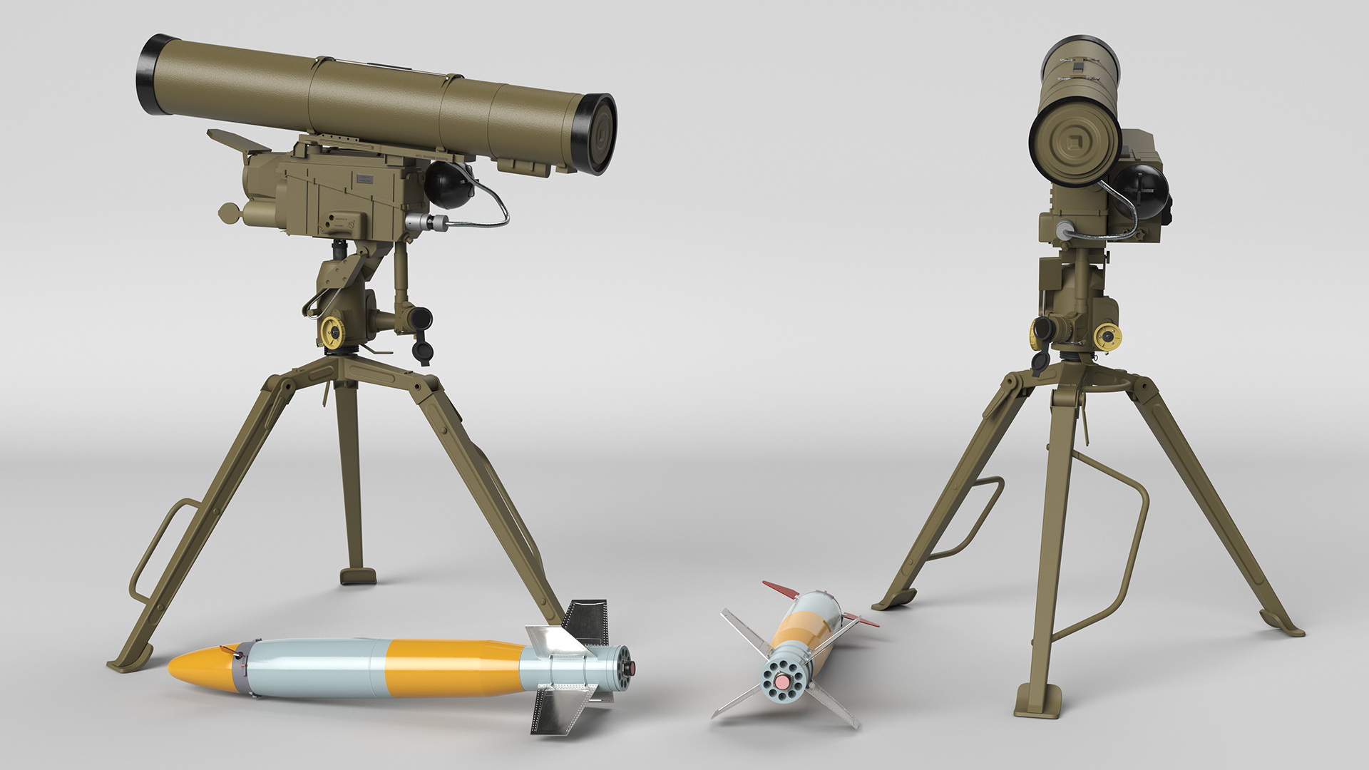 3D model Anti Tank Missile Complex AT-14 Spriggan