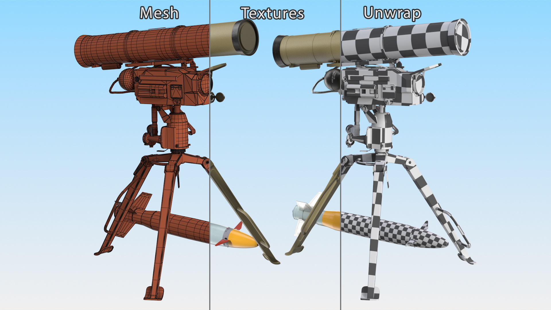 3D model Anti Tank Missile Complex AT-14 Spriggan