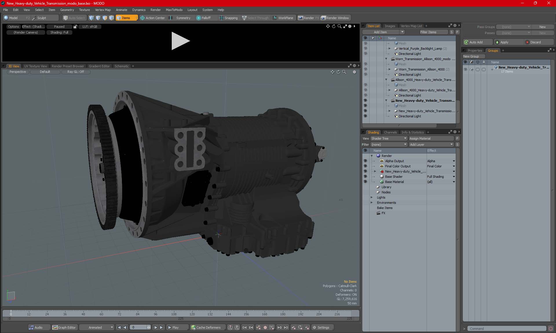 3D model New Heavy-duty Vehicle Transmission