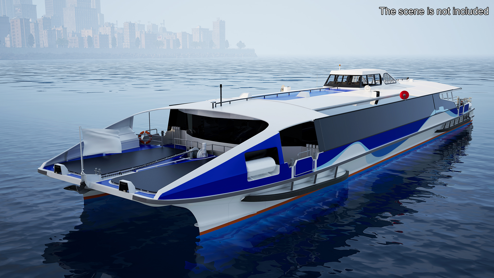 River Bus Boat 3D model