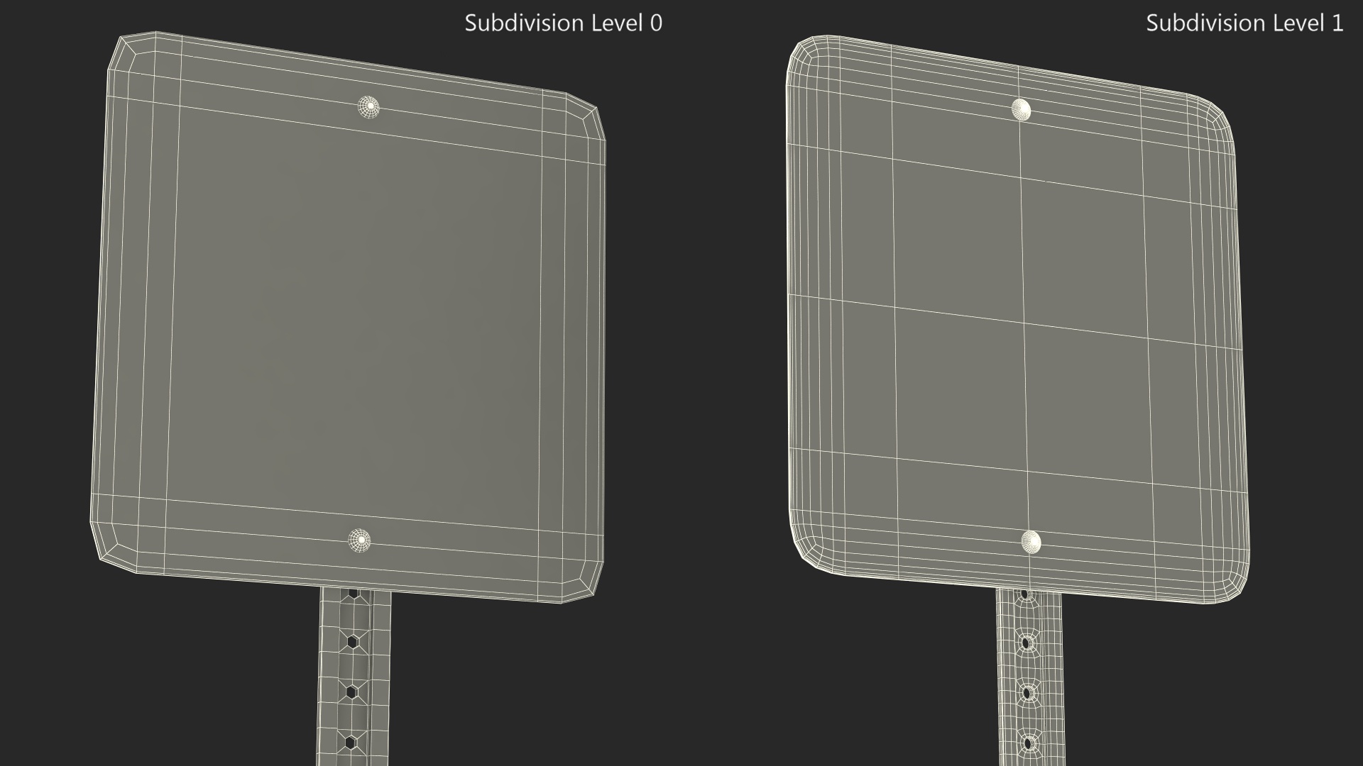 Standard No Parking Sign 3D model