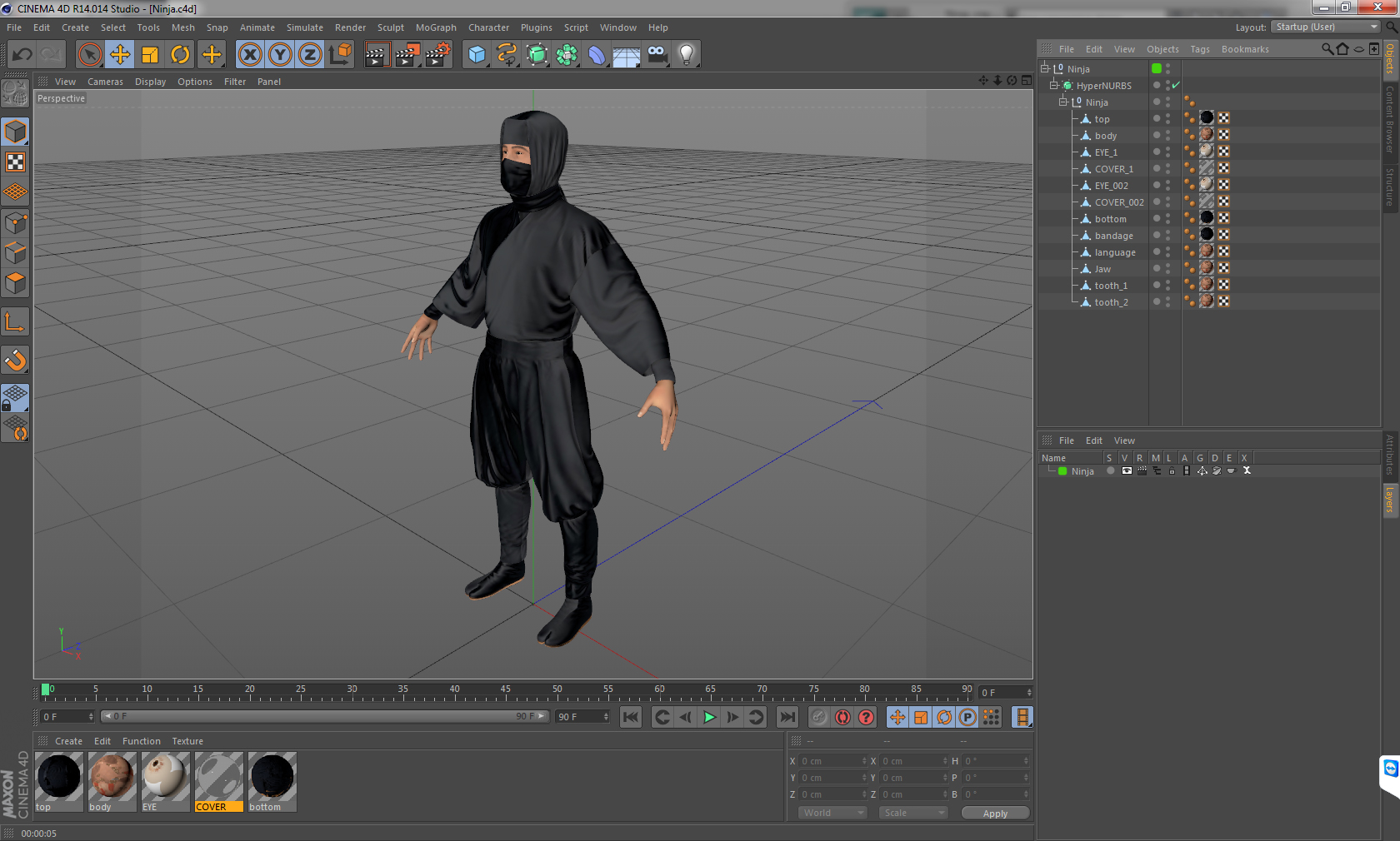 Ninja 3D model