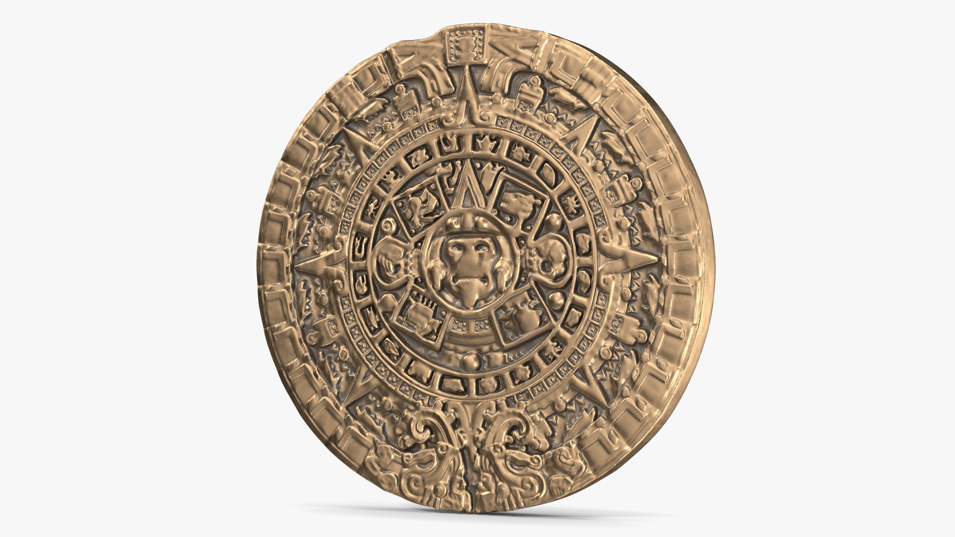 3D model Maya Calendar Bronze