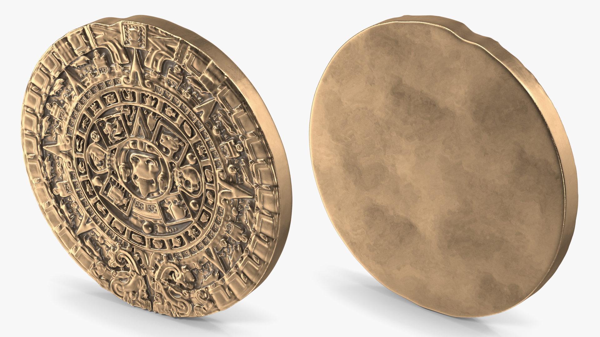 3D model Maya Calendar Bronze