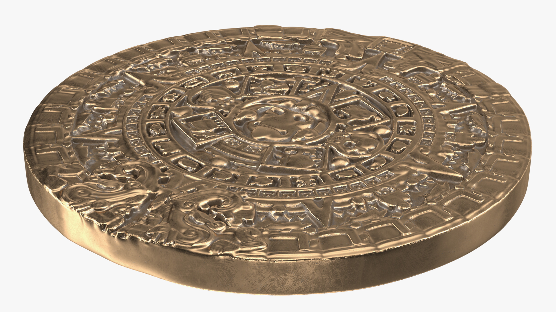 3D model Maya Calendar Bronze