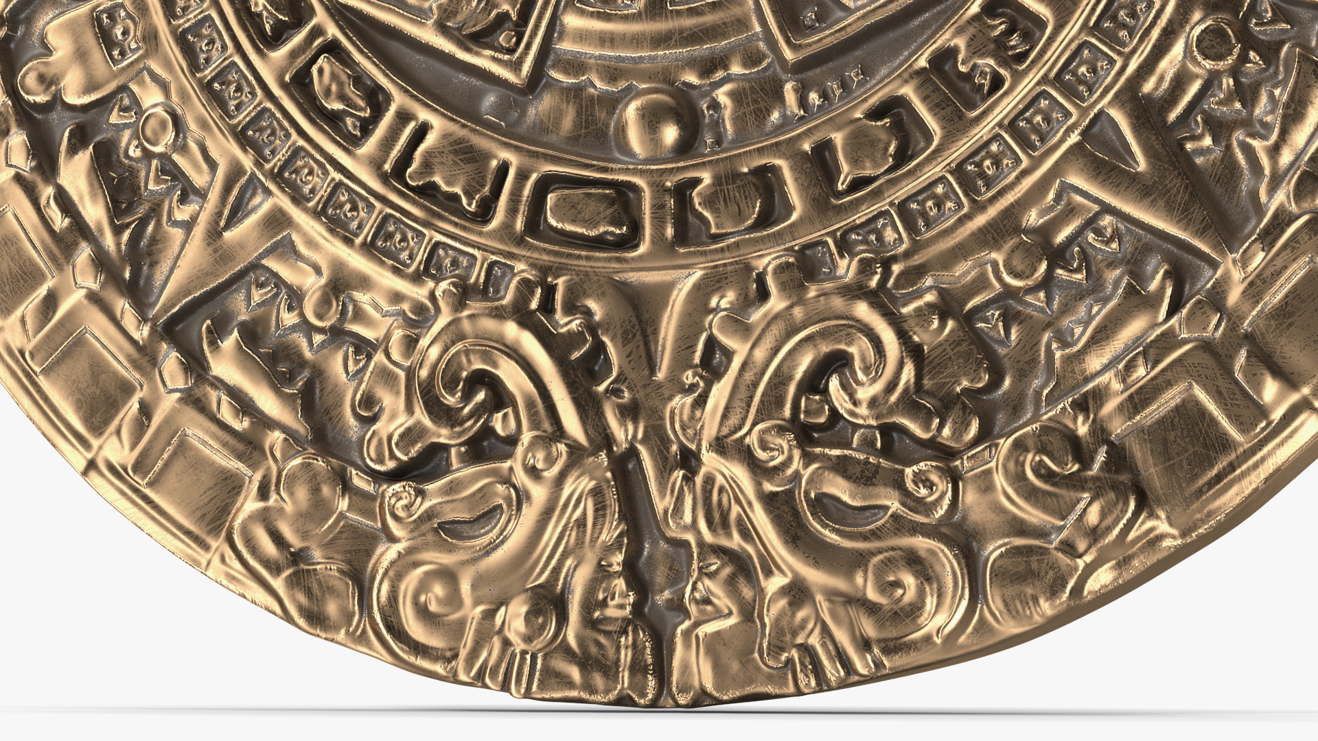 3D model Maya Calendar Bronze