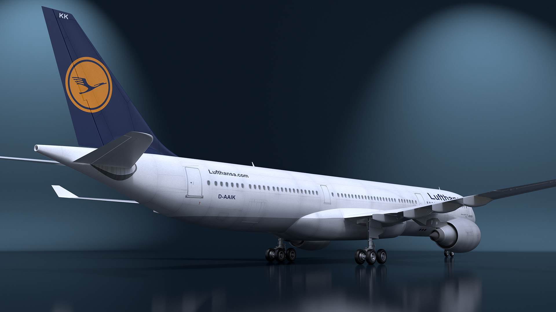 3D model Lufthansa Airbus A330-300