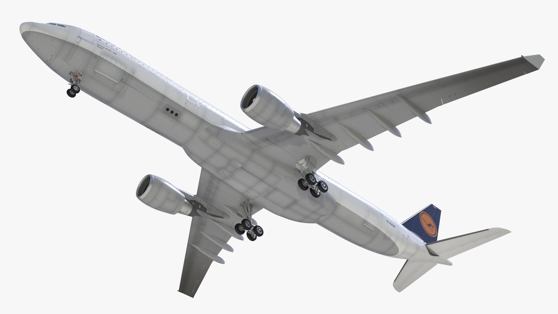 3D model Lufthansa Airbus A330-300