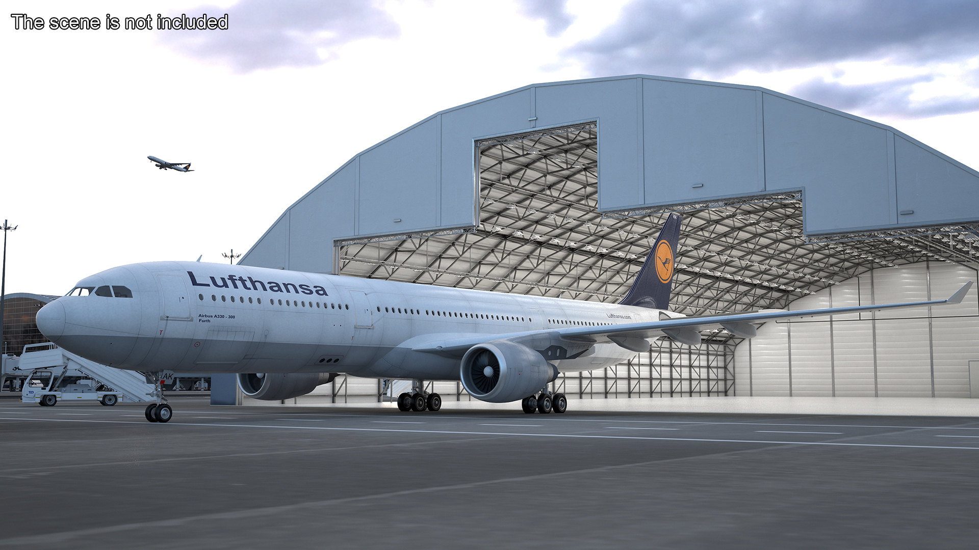 3D model Lufthansa Airbus A330-300