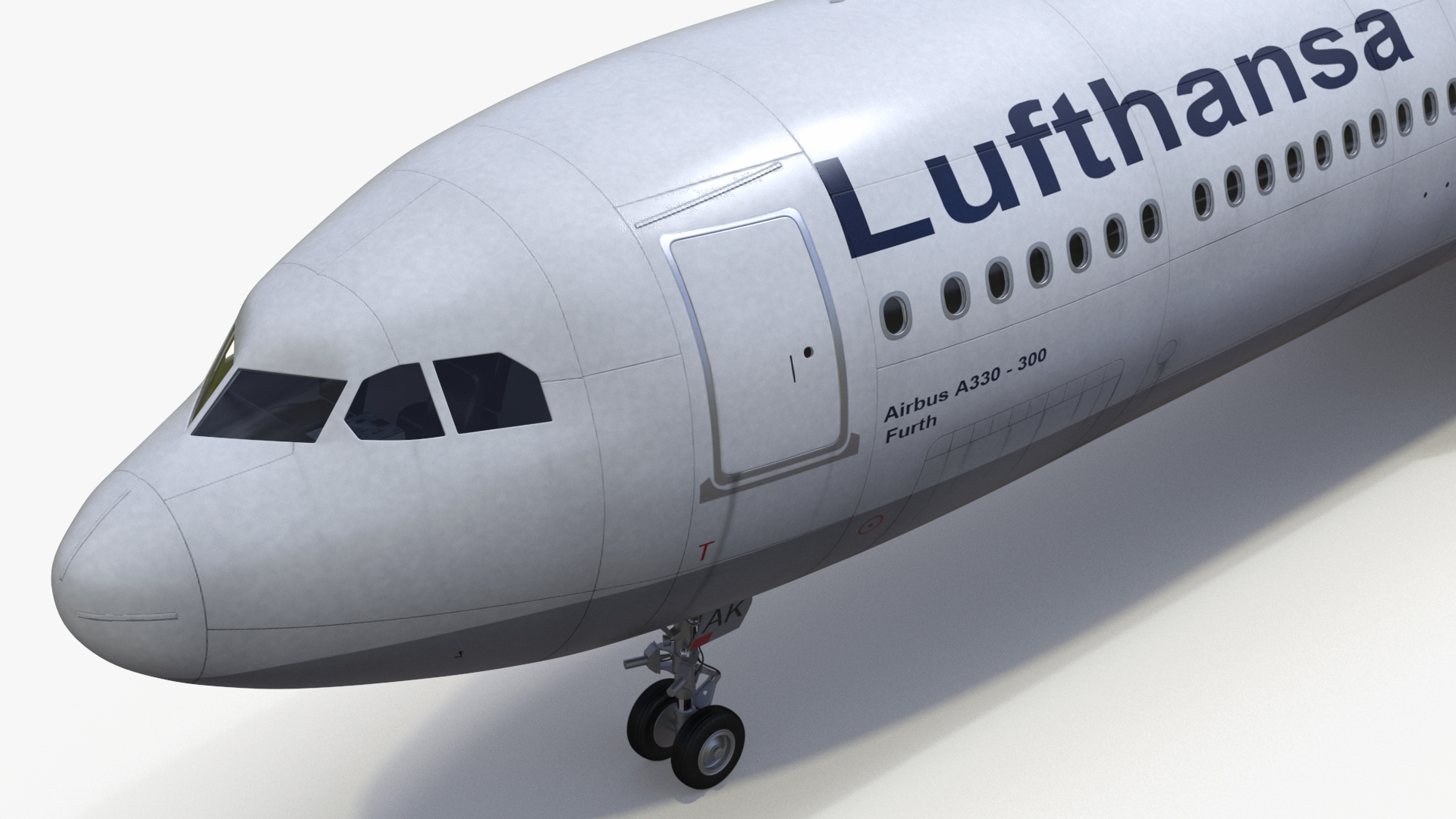 3D model Lufthansa Airbus A330-300