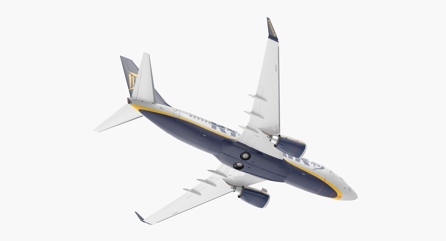 3D Boeing 737 700 with Interior Ryanair