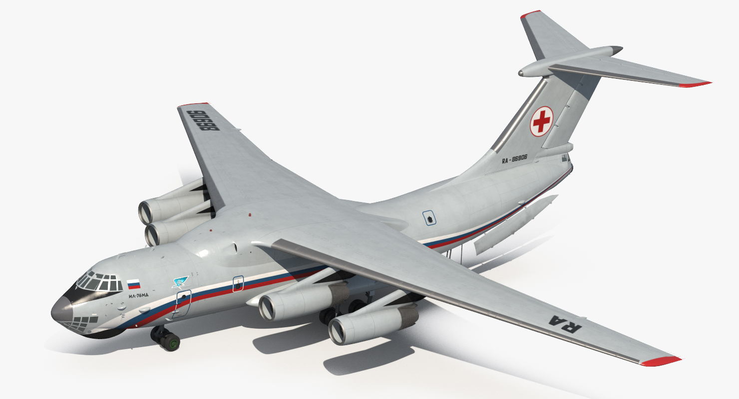 3D Ilyushin Il 76TD S Civilian Mobile Hospital model