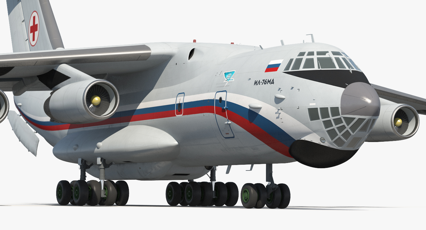 3D Ilyushin Il 76TD S Civilian Mobile Hospital model