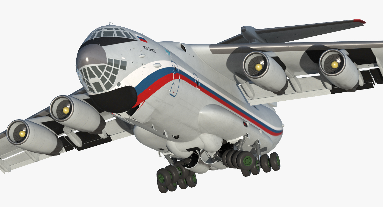 3D Ilyushin Il 76TD S Civilian Mobile Hospital model