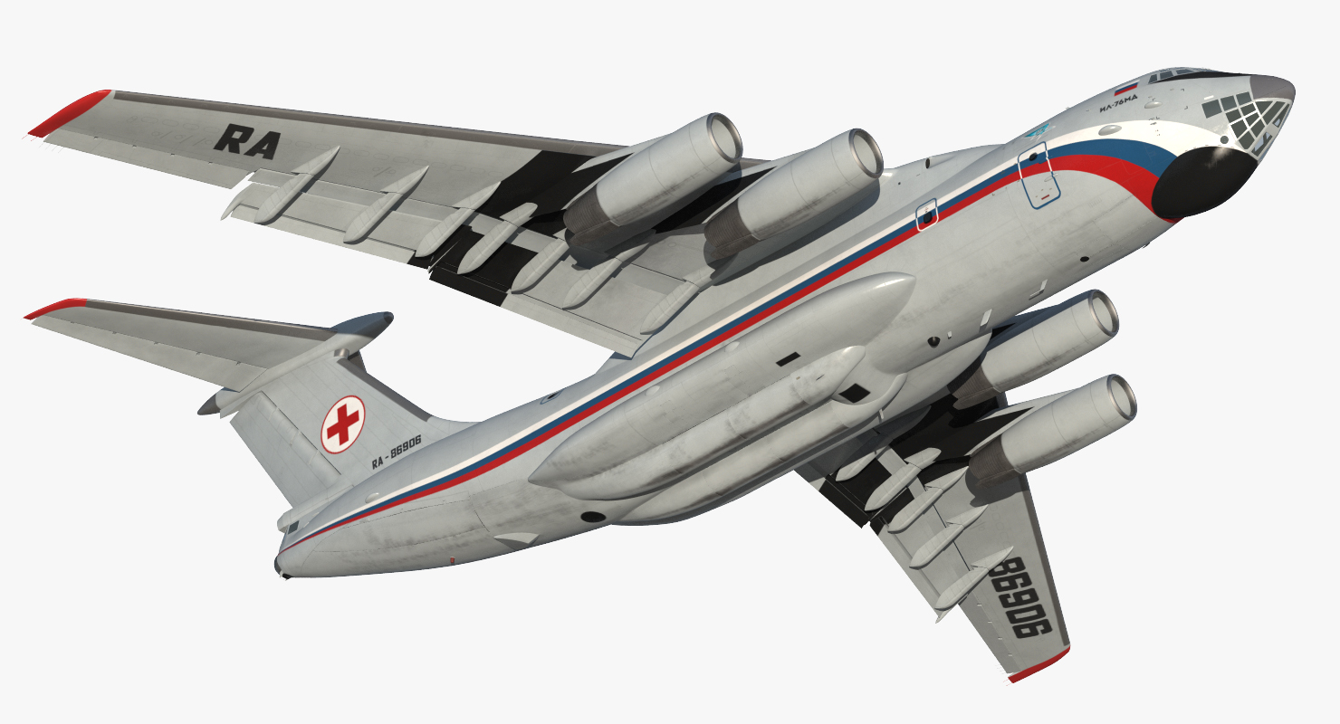 3D Ilyushin Il 76TD S Civilian Mobile Hospital model