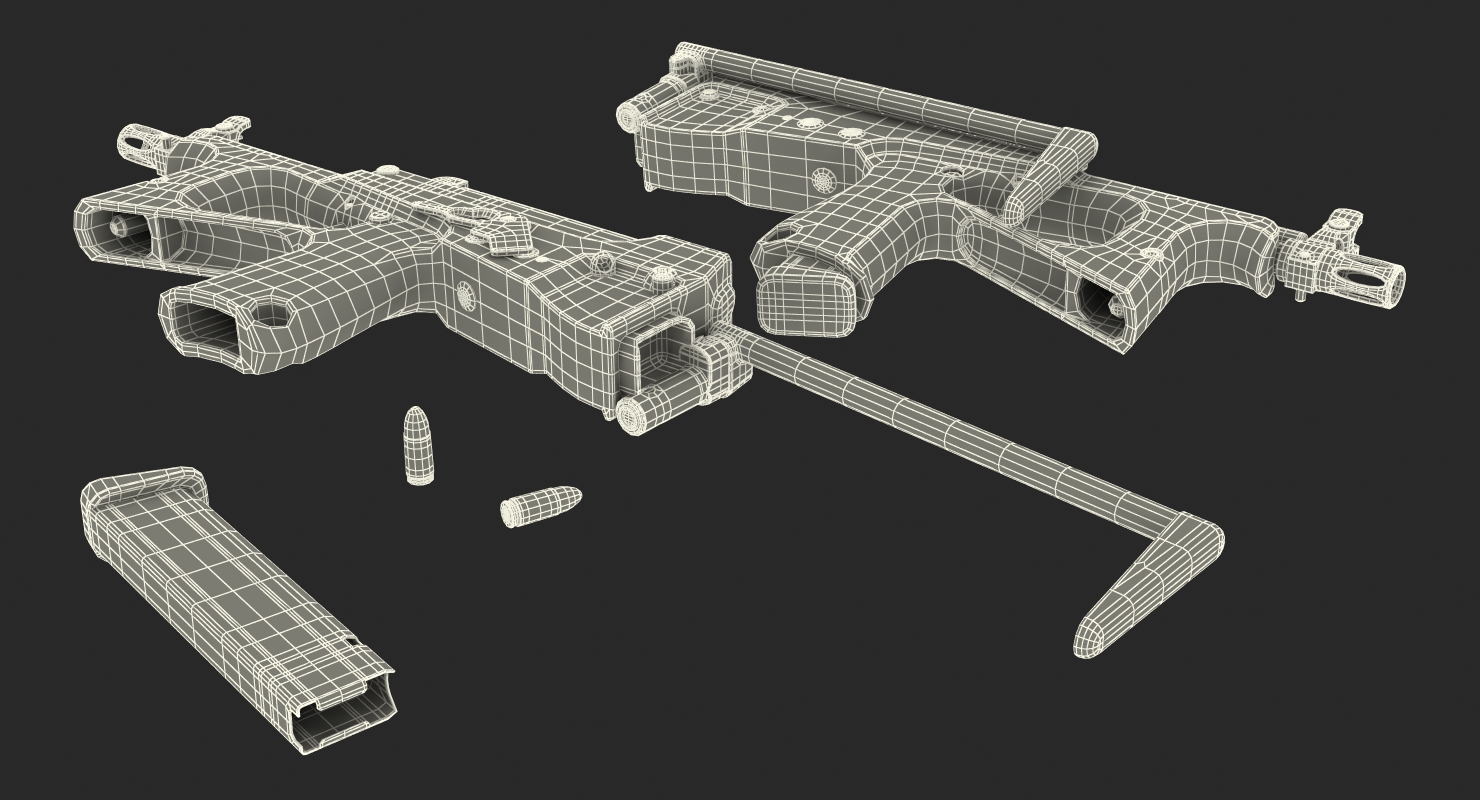 3D Machine Pistol PP 2000 SMG