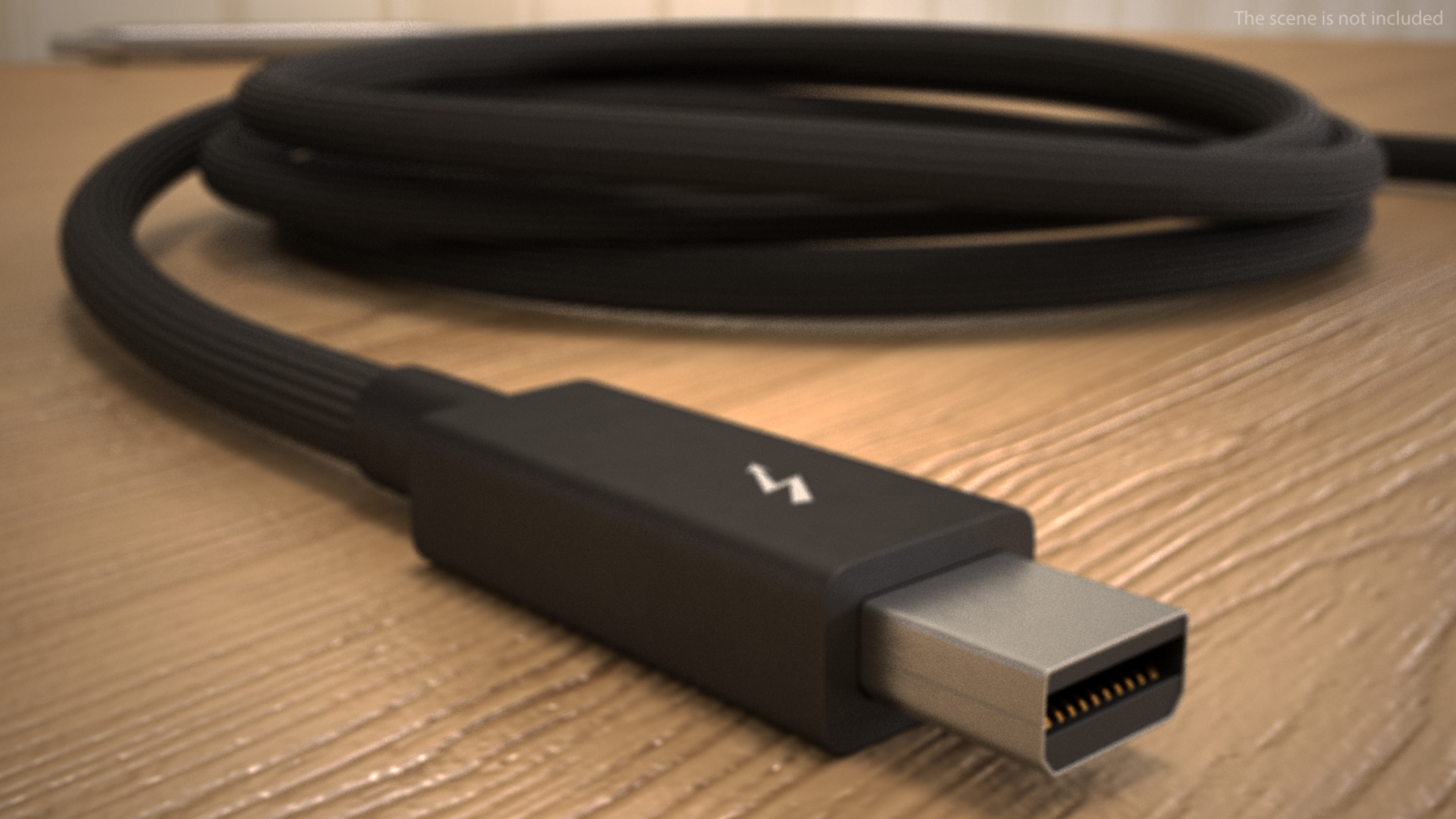 Apple Thunderbolt Cable Black 3D model