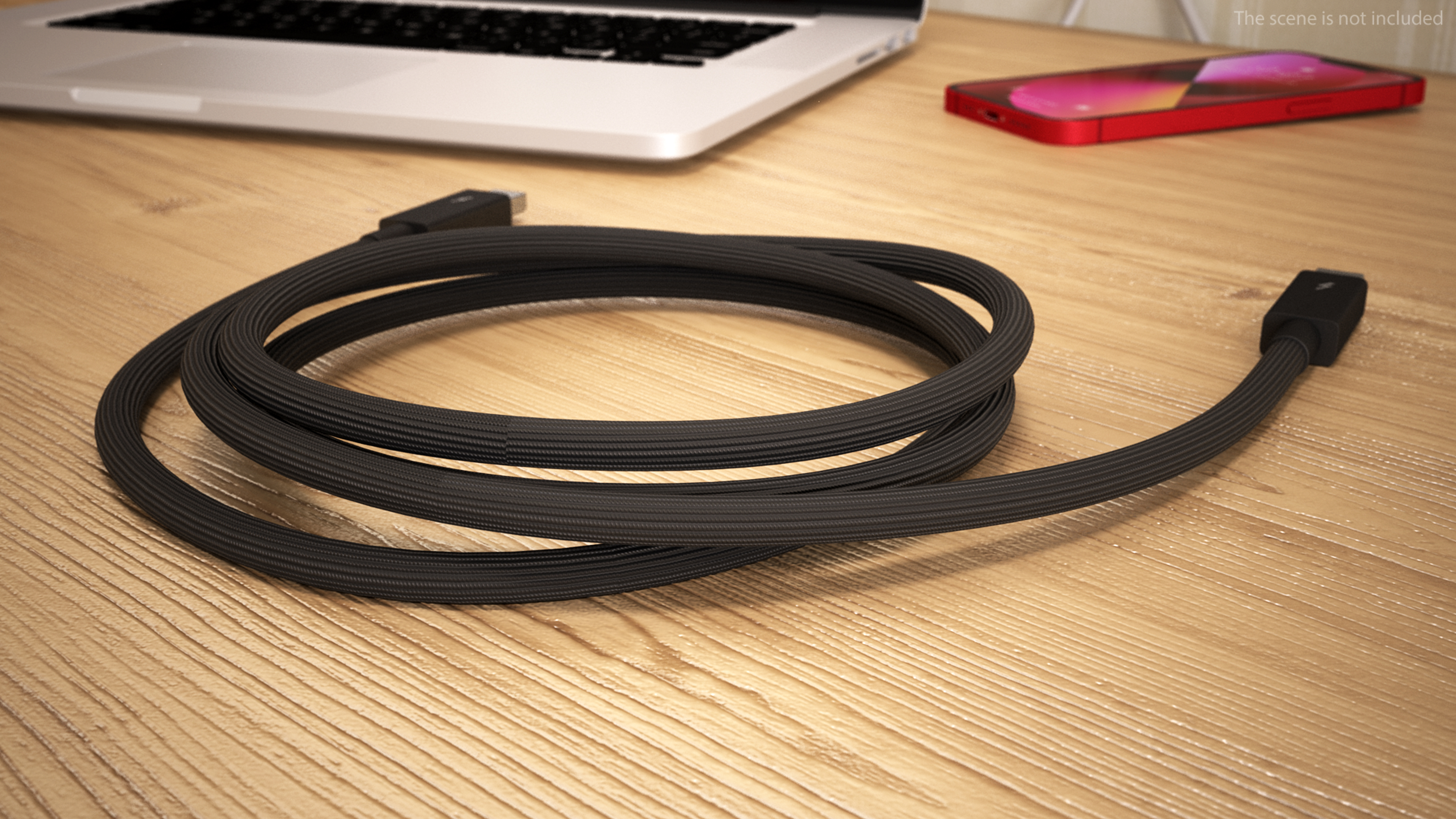 Apple Thunderbolt Cable Black 3D model