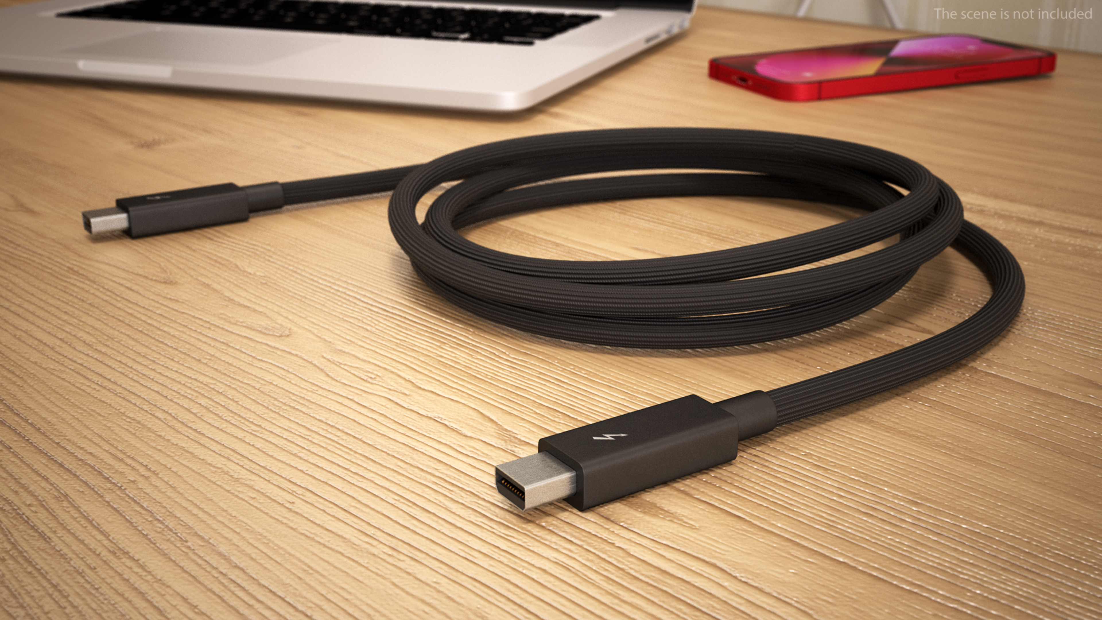 Apple Thunderbolt Cable Black 3D model