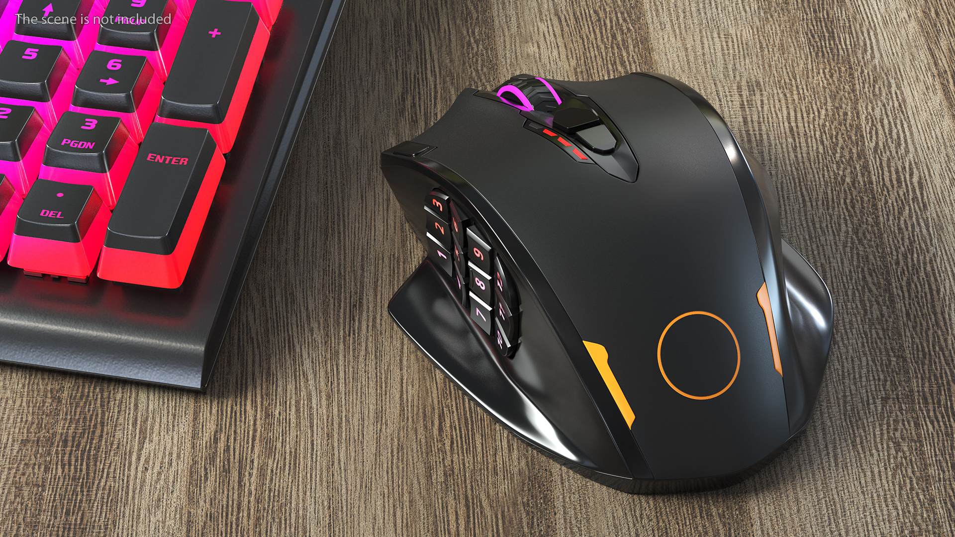 3D model Wireless RGB Gaming Mouse