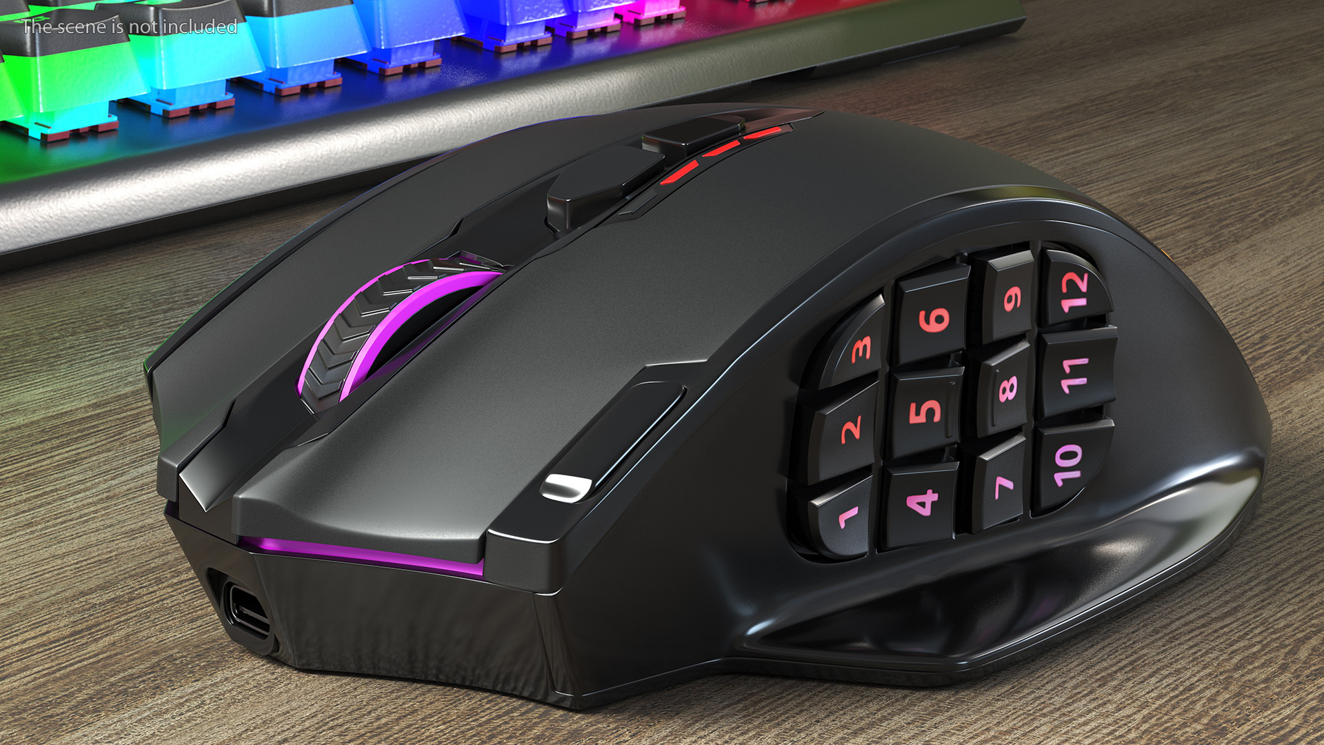 3D model Wireless RGB Gaming Mouse