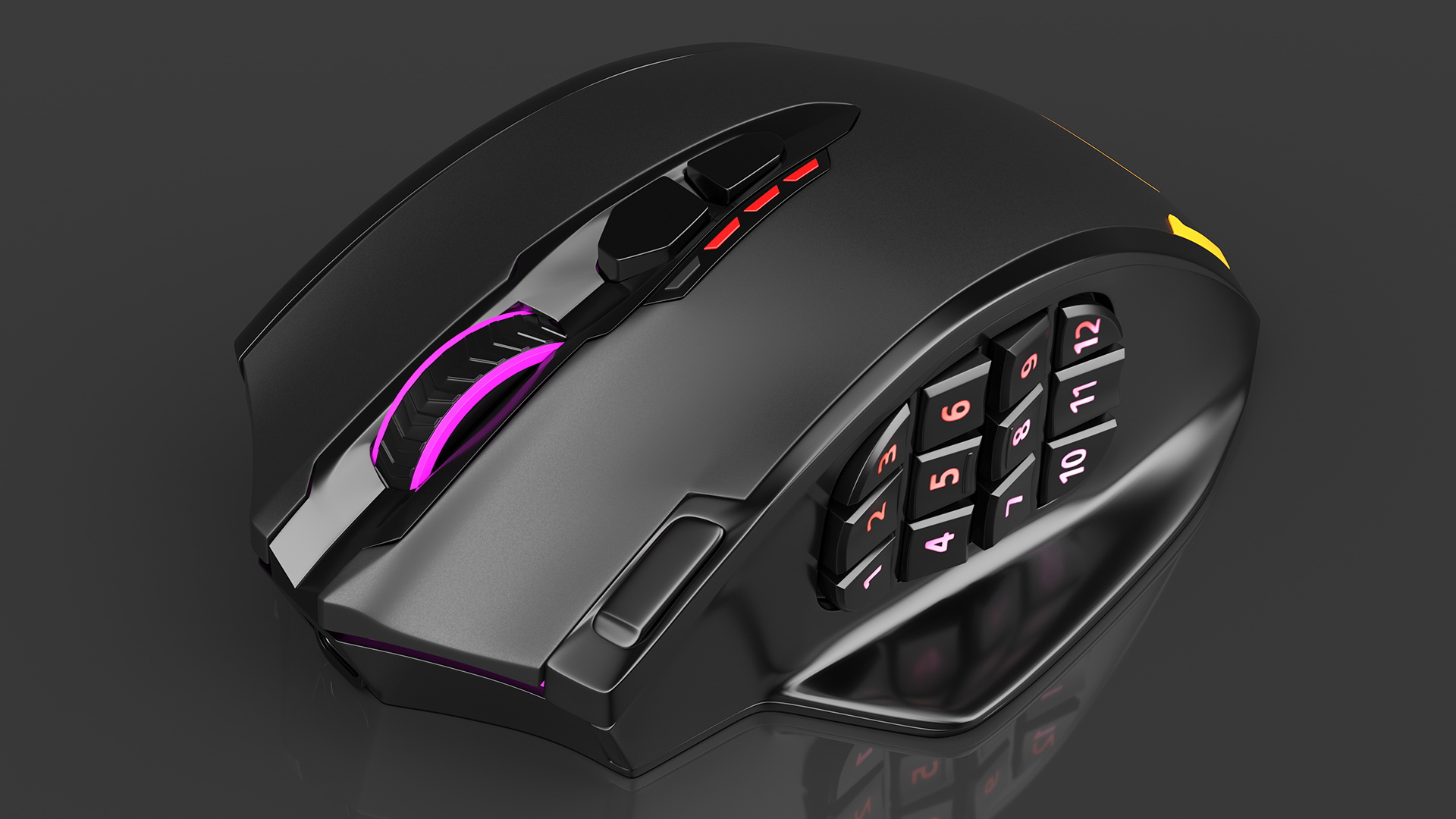 3D model Wireless RGB Gaming Mouse