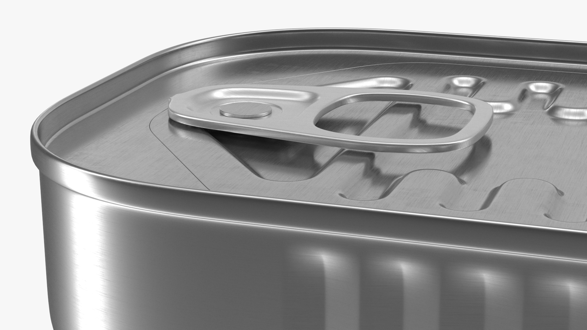 3D Rectangular Can with Pull Tab Lid model