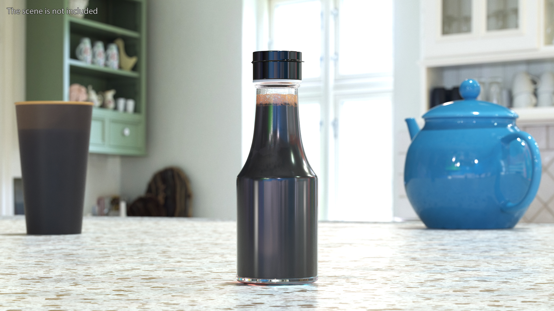 Bottle of Dark Soy Sauce 3D model