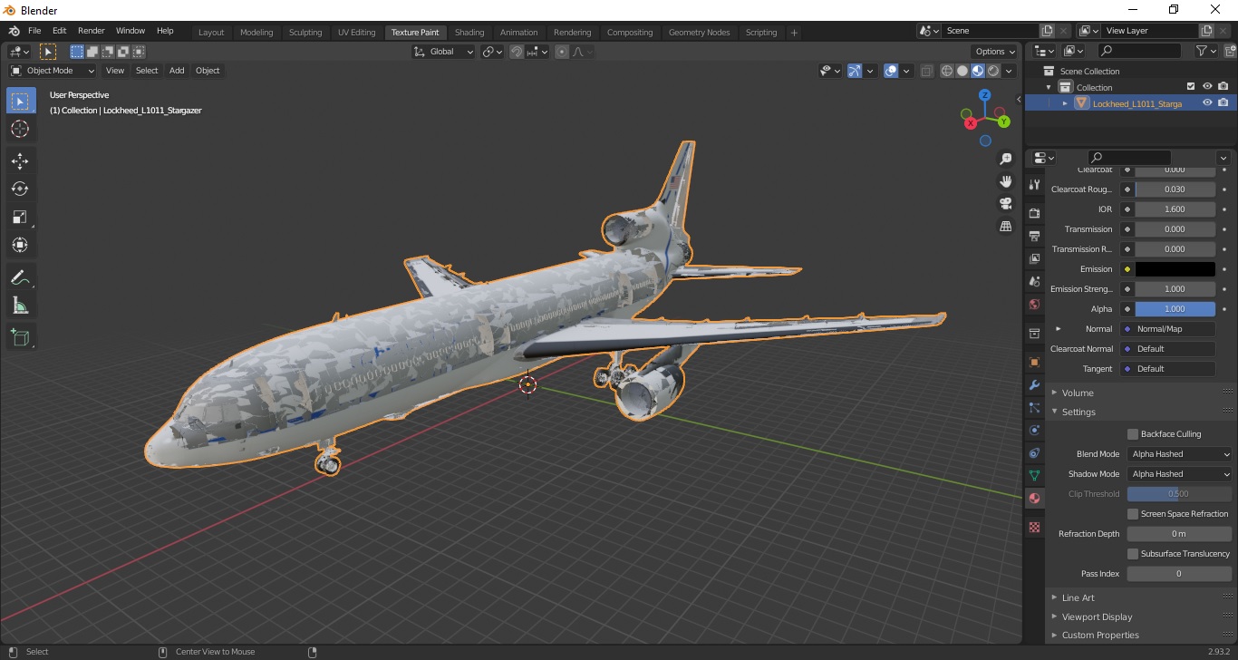 Lockheed L1011 Stargazer 3D model