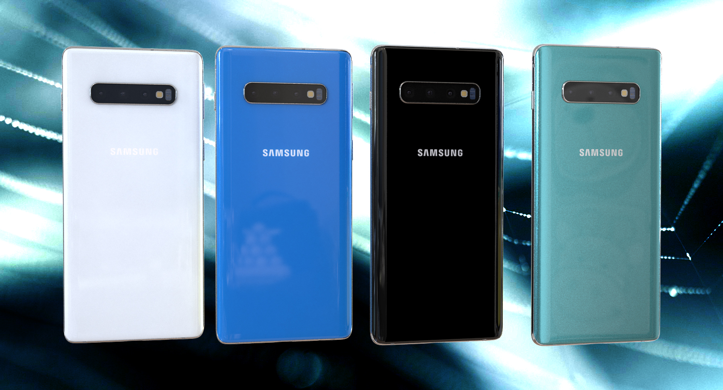 Samsung Galaxy S10 Aquamarine 3D model