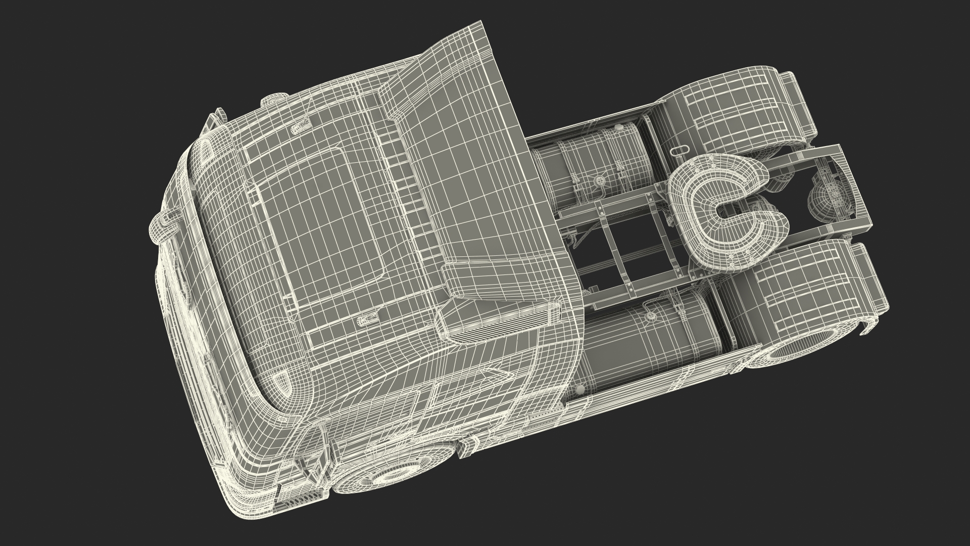 3D model Volvo FH16 750 Globetrotter Truck Rigged