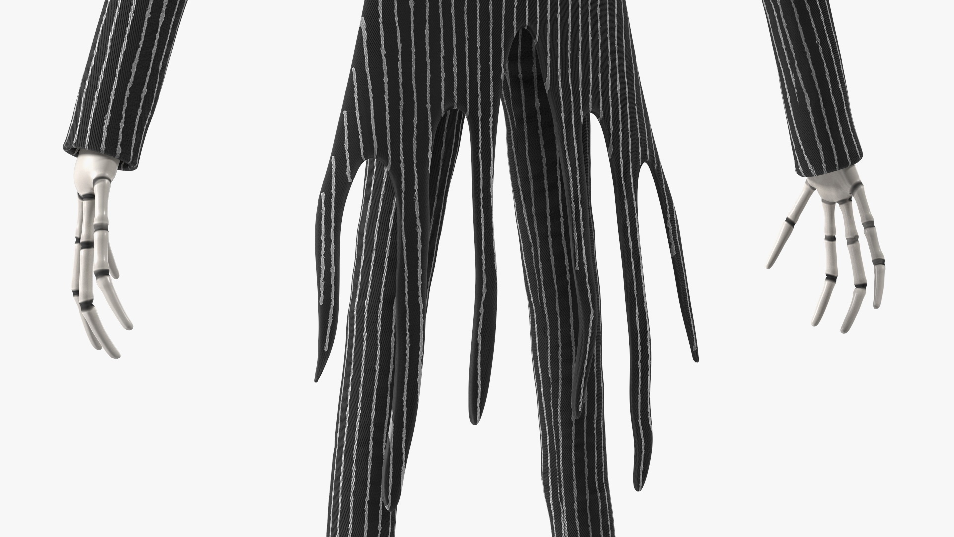 3D Jack Skellington Character A-pose model